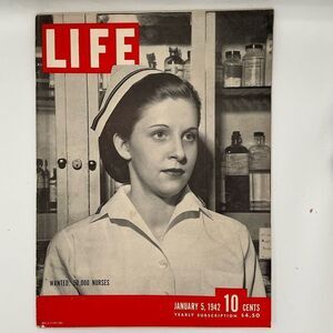 Vintage LIFE Magazine Cover January 5, 1942